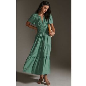 Anthropologie Somerset Maxi Dress Linen Edition